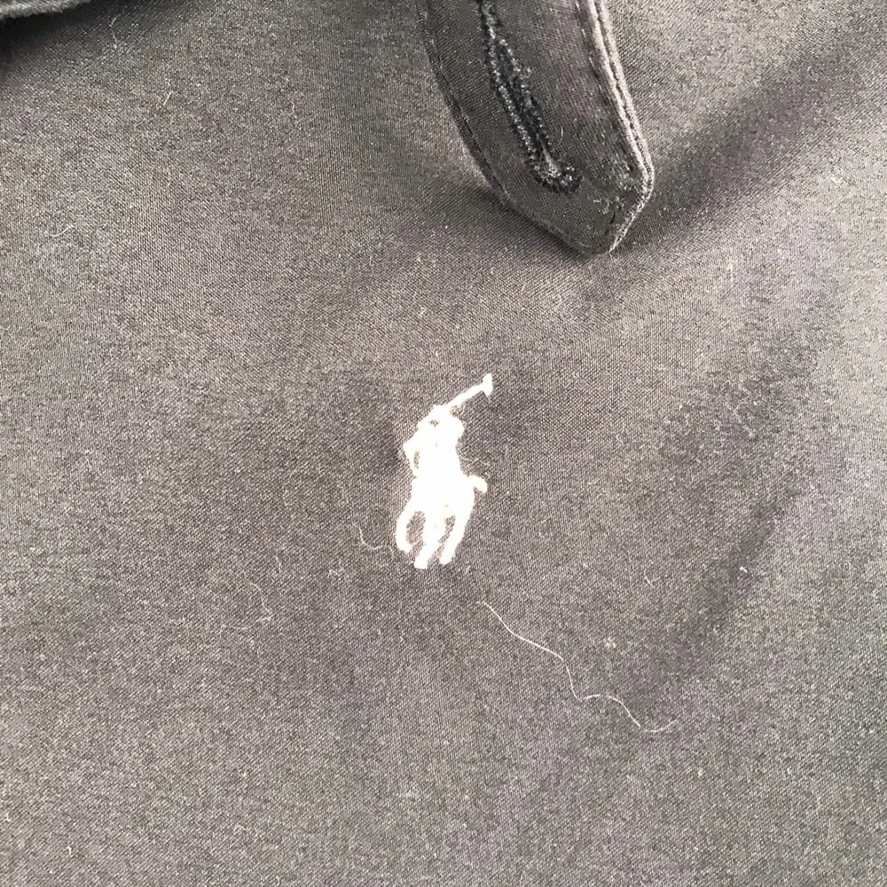 Polo Ralph Lauren Harrington Jacket Men L Black Full Zip Embroidered Pony Logo